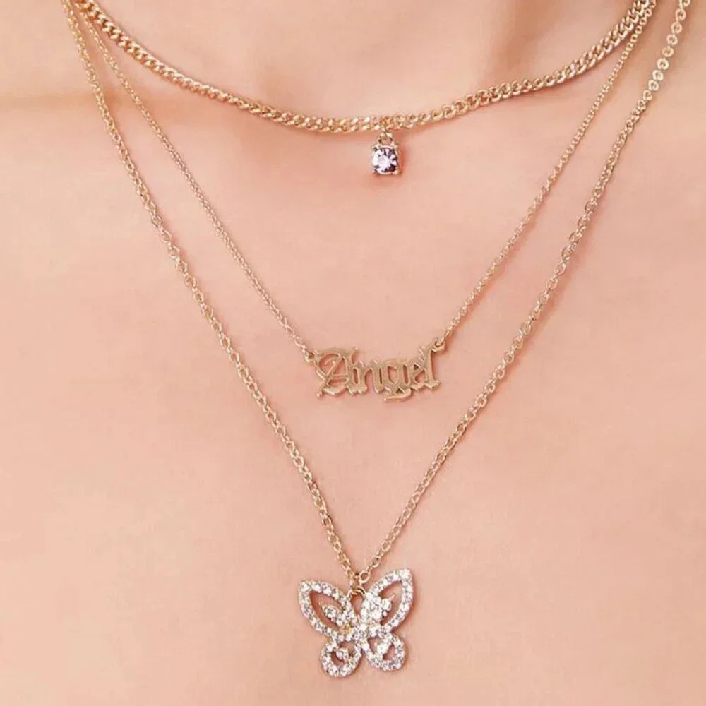 Angel Pendant Layered Women's Hot Fashion Necklace